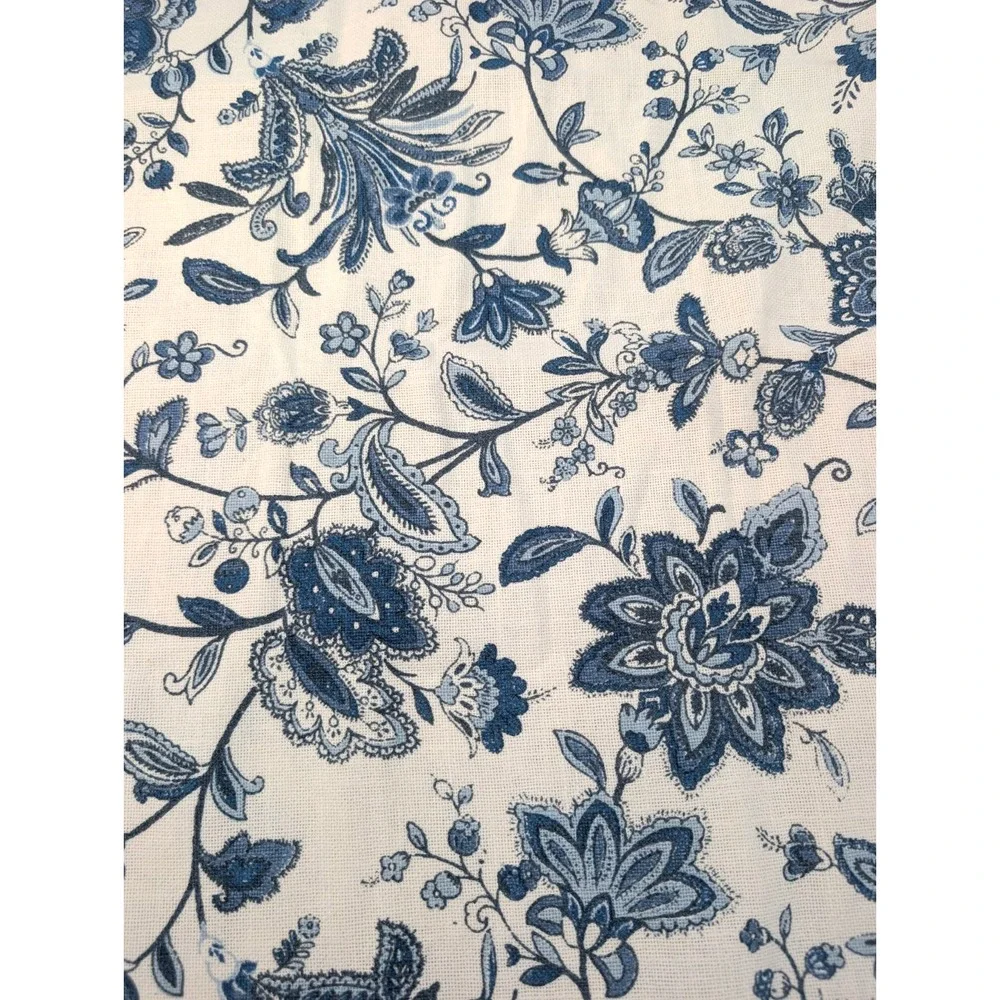 Blue and White Floral Throw Pillow Covers 20x19 20